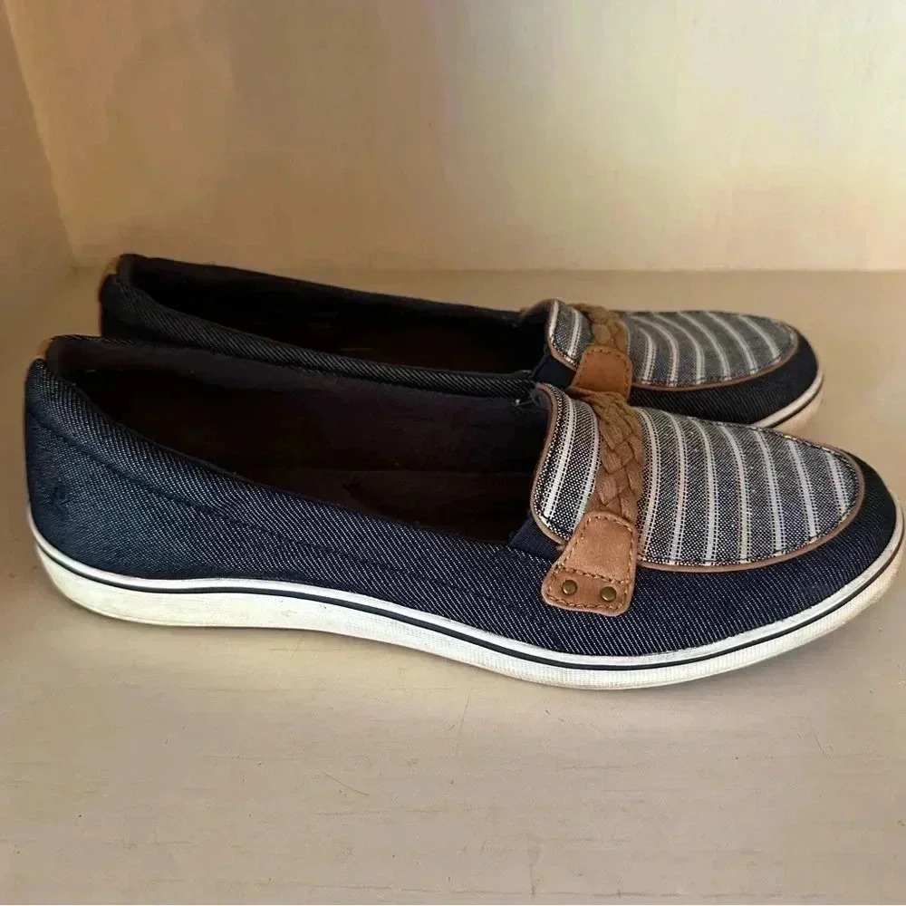 Grasshoppers Blue and White Casual Flats